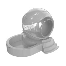 Hamster Feeders Bowl and Hideouts House Small Animal Food-Ash