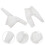 5 Stuks OB11 Poppenkleding 1:12 Elastisch Lage Kraag Overhemd Wit 11