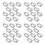 60 Pièces Filets Capillaires Miniatures En Maille Élastique Transparent 10