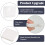 Stylish Bathroom Curtain, Microfiber Material with Embossed Pattern, Magnetic Hem for Secure Hanging, Navy Blue 2