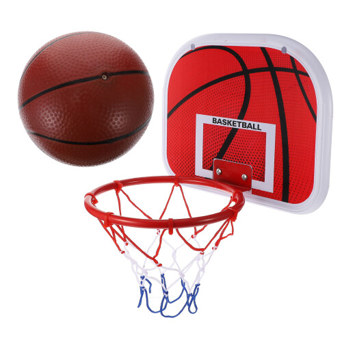 1 Set Kinderbasketballkorf Hangend IJzer Rood 1