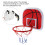 1 Set Kinderbasketballkorf Hangend IJzer Rood 11
