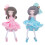 2Stk Charmante Feenpuppe Hängend Resin Geschenk 1