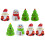 8Pcs Xmas Themed Pull Back Playthings And Ornaments Mixed Style 10