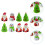 8Pcs Xmas Themed Pull Back Playthings And Ornaments Mixed Style 9