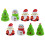 8Pcs Xmas Themed Pull Back Playthings And Ornaments Mixed Style 5