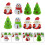 8Pcs Xmas Themed Pull Back Playthings And Ornaments Mixed Style 4