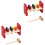 2 Conjuntos De Brinquedo Percussão Com 5