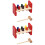 2 Conjuntos De Brinquedo Percussão Com 7