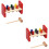 2 Conjuntos De Brinquedo Percussão Com 8