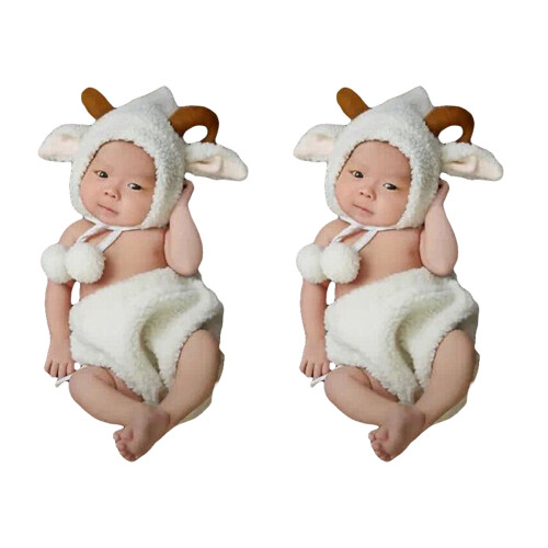 2 Pièces Costume Mouton Pour Bébé 0-6 Photo 1