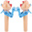 2Pz Gioco Robot Porta Lollipop in ABS Vari Per Bambini 10