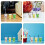 9Pcs Miniatyr Dryckes Set: 1:12 Koppars Vinflaskor För DIY Docksköken 7