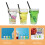 9Pcs Miniatyr Dryckes Set: 1:12 Koppars Vinflaskor För DIY Docksköken 8