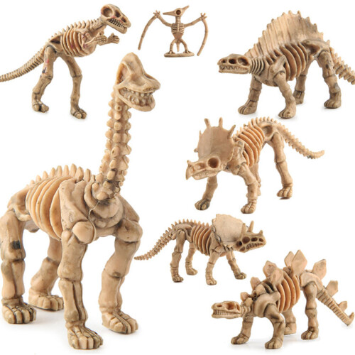 24Pcs Barns Dinosaurie Skelett Leksak Set