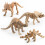 24Pcs Barns Dinosaurie Skelett Leksak Set 9