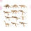 24Pcs Barns Dinosaurie Skelett Leksak Set 8