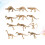24Pcs Barns Dinosaurie Skelett Leksak Set 4