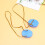 1 Pair Children'S Thickened Plastic Elliptical Stilt Balance Trainer Blue 10