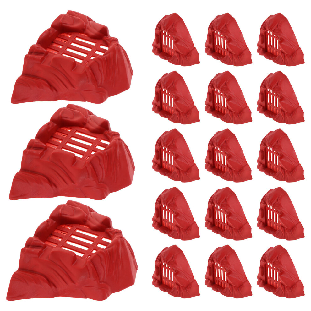 20 Sztuk Realistycznych Plastikowych Kamieni Do Ogrodu I Akwarium-image