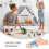 6 Pcs Wooden Train Track Switch Accessories For Major Brands 6