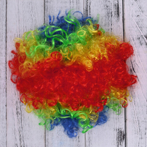 3 Unidades Perucas Afro Coloridas Para , E Cosplay 1