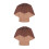 2Pcs Latex Bald Cap For Cosplay Comfortable Elastic Headwear 5