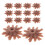 200Pcs Coffee Plastic Mini Tree Feet Stand for Artificial Tree Models 1