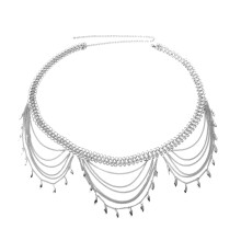Vielseitige Body Chain Silber Waist Chain Für Frauen Metall