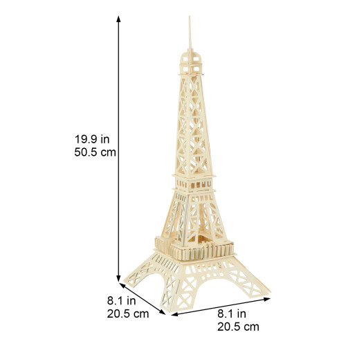 1Set 3D Eiffeltoren Voor Kinderen, Beige DIY Model 1