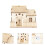 1Stk Vintage Aus Holz Hausform Tischdeko 3