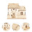 1Stk Vintage Aus Holz Hausform Tischdeko 10