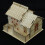 1Stk Vintage Aus Holz Hausform Tischdeko 5