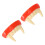 2Pcs Halloween Teeth Zombie Fangs Model Red Beige 5