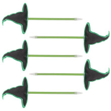 5Pcs Halloween Ballpoint Pen With Witch Hats For Party Decor