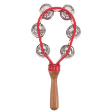 2Pcs Wooden Jingle Hand Bells For Kids Christmas Holiday Music Toy