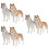 6 Decorazione Tavolo a Forma Cane Husky 7