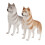 6 Decorazione Tavolo a Forma Cane Husky 11