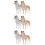 6 Decorazione Tavolo a Forma Cane Husky 8