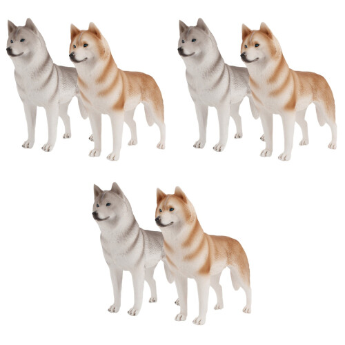 6 Decorazione Tavolo a Forma Cane Husky 2