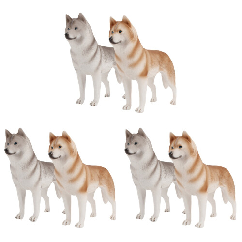 6 Decorazione Tavolo a Forma Cane Husky 1