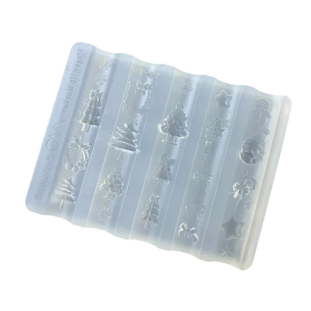 Soft Silicone Nail Art Mold Manicure Carving Mold-Style 1