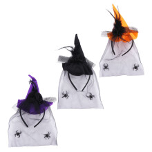 3Pcs Halloween Headdress Witch Hat Hair Accessory Headband