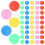 100Pcs Plastic Colored Round Slices Chips Game Accessories 1