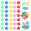 100Pcs Plastic Colored Round Slices Chips Game Accessories 5