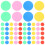 100Pcs Plastic Colored Round Slices Chips Game Accessories 10