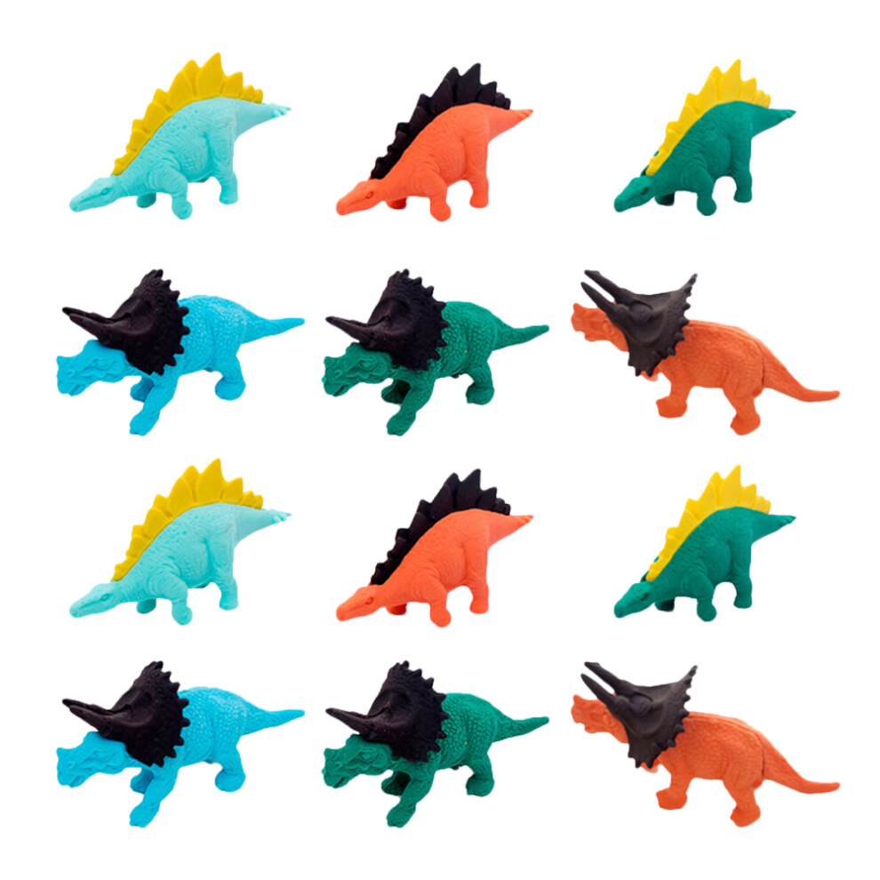 Photos - Other Office Equipment 16Pcs Kids Cartoon Dinosaur Erasers Children Stationery Random Style