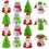 12Pcs Xmas Themed Pull Back Playthings Ornaments 5