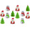 12Pcs Xmas Themed Pull Back Playthings Ornaments 8