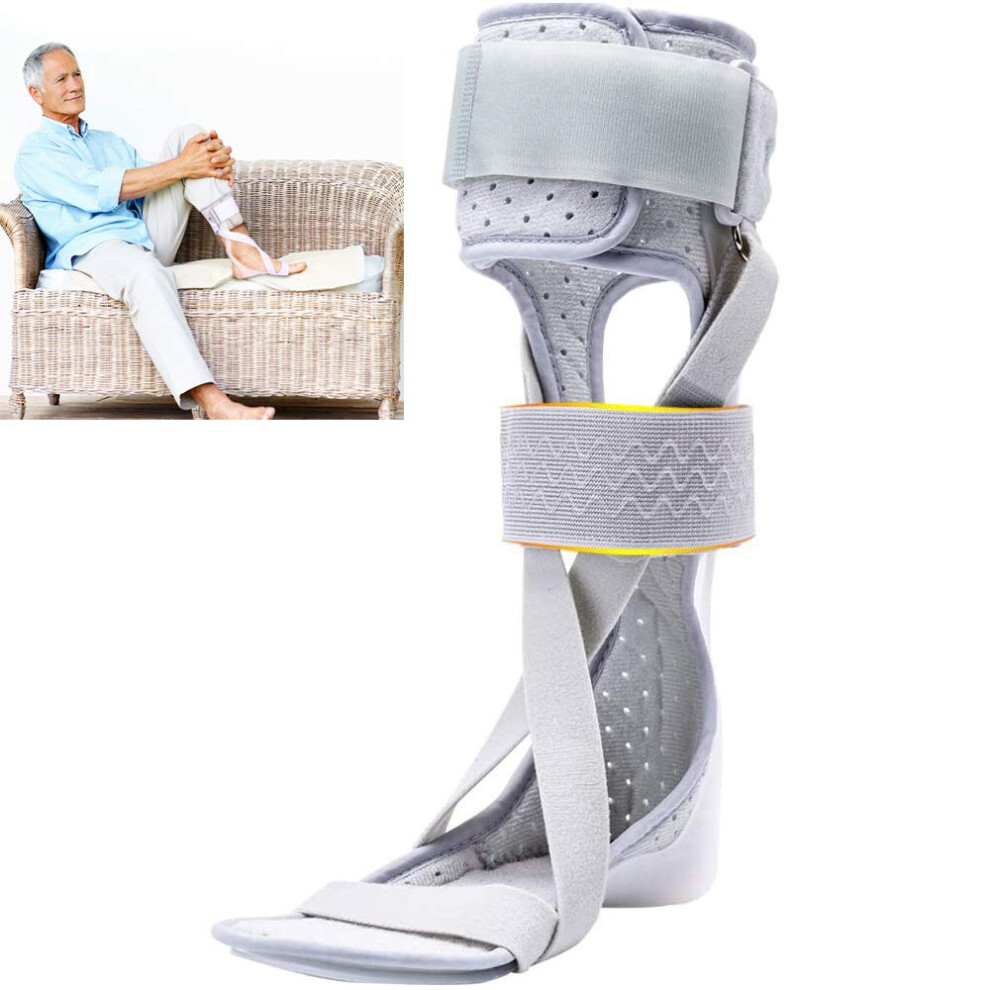 Ankle Support Foot Drop Orthosis Brace For Plantar Fasciitis, Achilles Tendonitis & Drop Foot, Medium Left